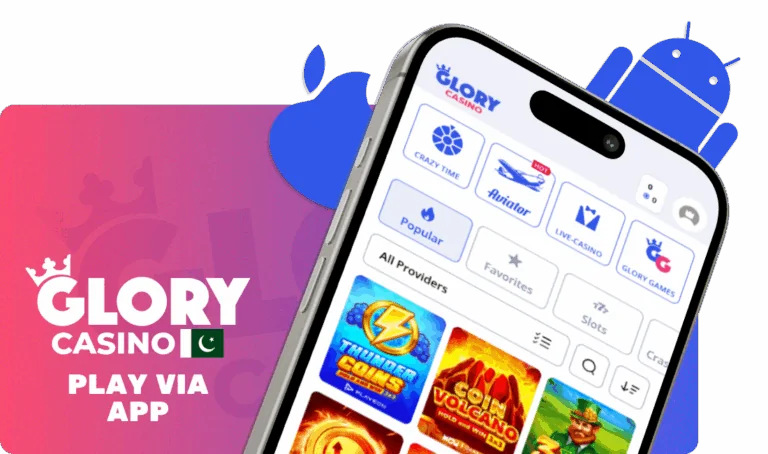 Glory Casino App for Android and IOS in Pakistan