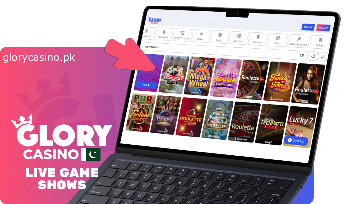 Glory Casino PK Live Game Shows