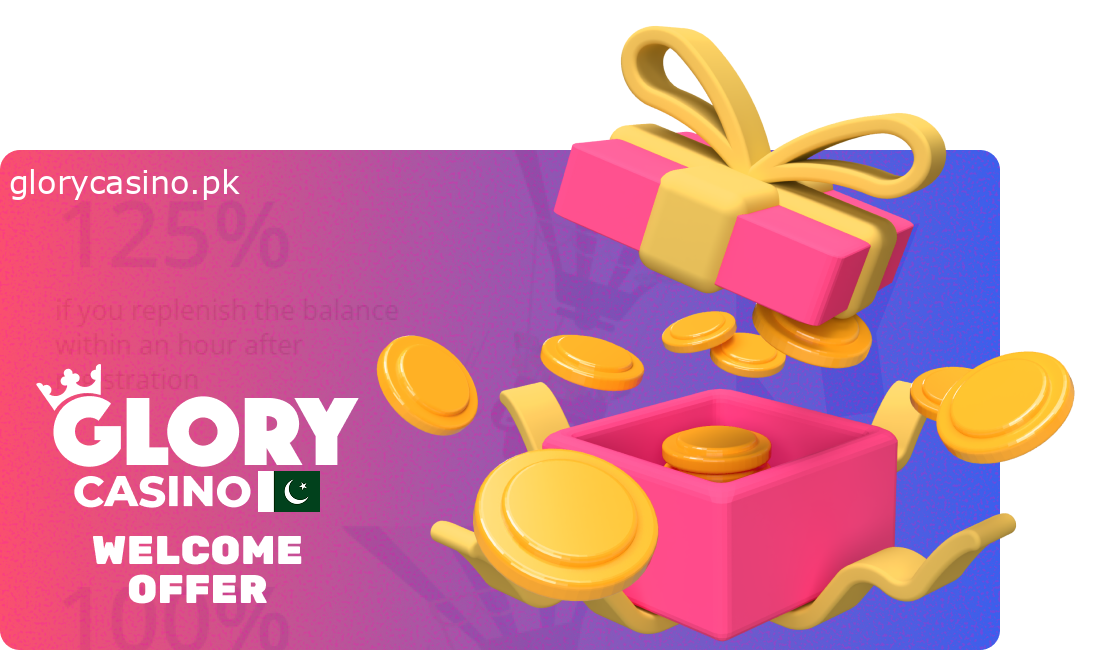 Glory Casino Welcome Reward for Pakistani Players
