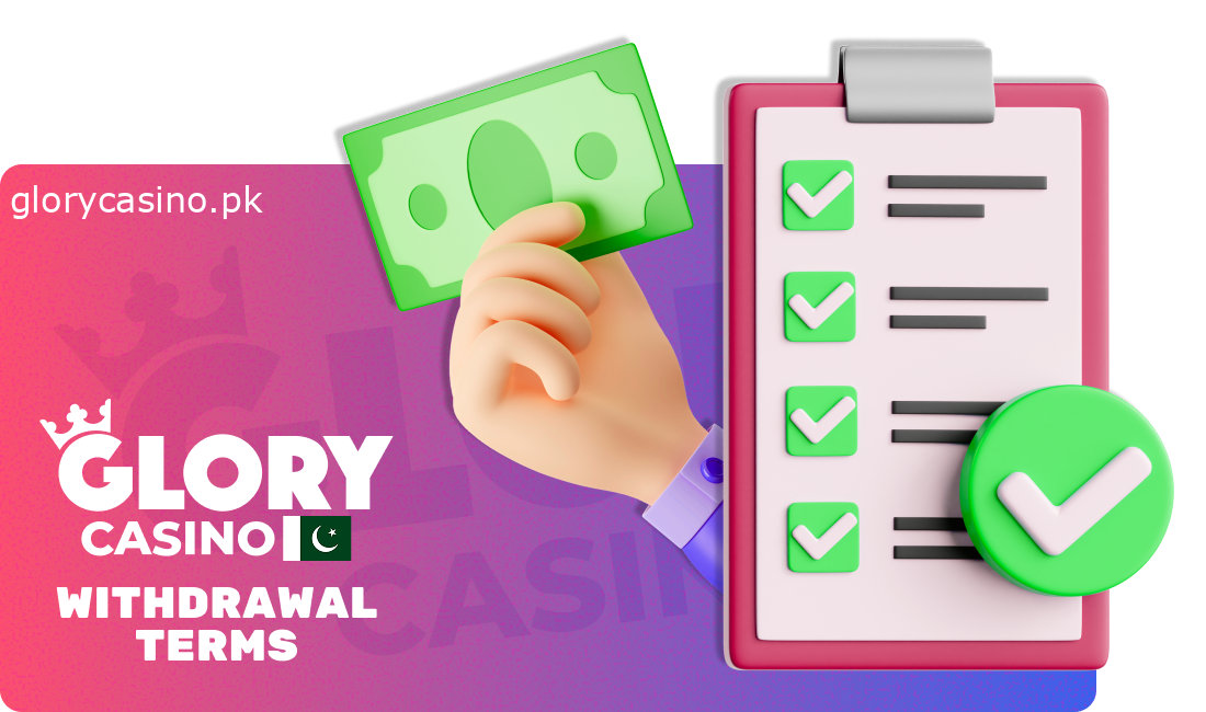 Rules for Withdrawal at Glory Casino Pakistan